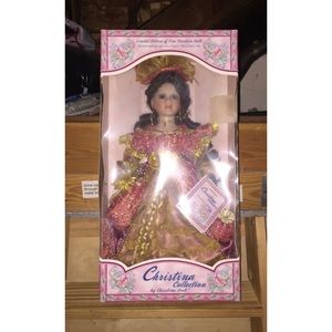 Christina Verdi Porcelain Doll Collection Girl Elegant Dress Vintage NEW